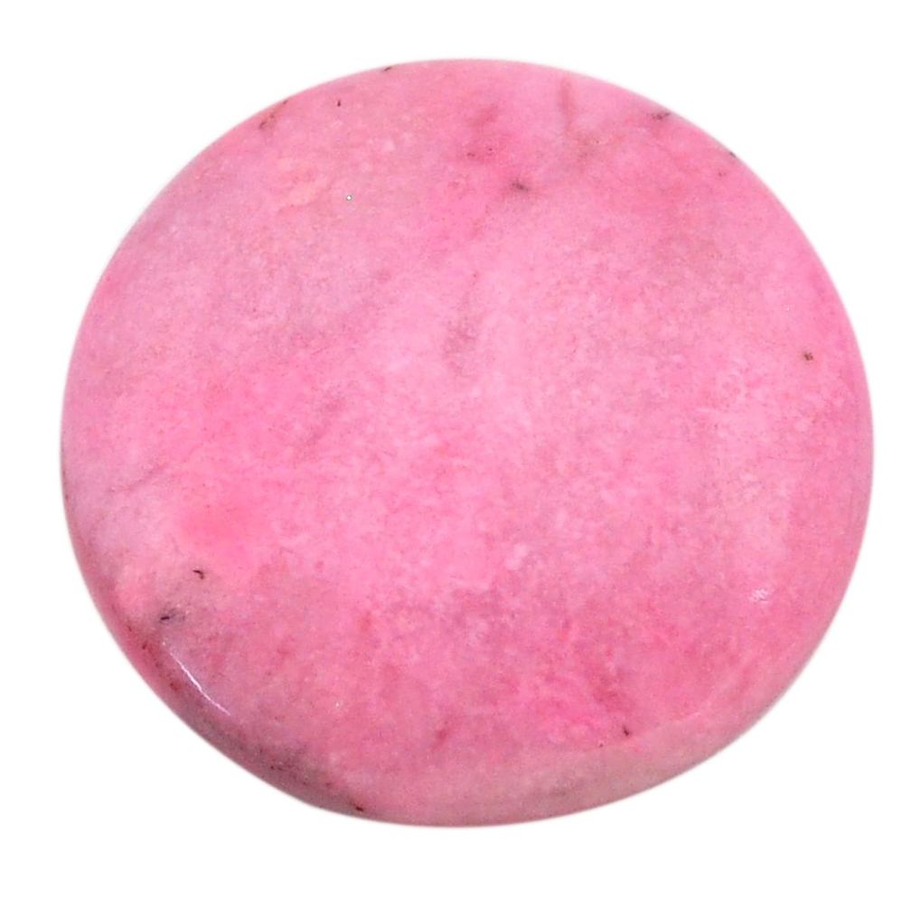 Natural 18.05cts petalite pink cabochon 22x22 mm round loose gemstone s23400