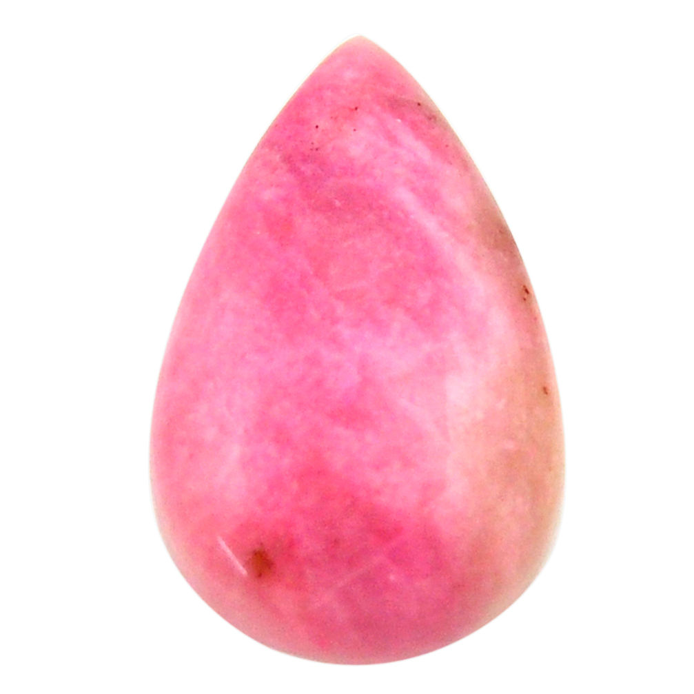 Natural 14.45cts petalite pink cabochon 24x15 mm pear loose gemstone s17796