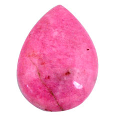 Natural 17.25cts petalite pink cabochon 24x17.5 mm pear loose gemstone s19871