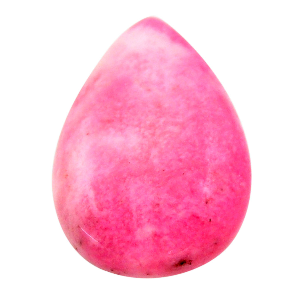 Natural 16.30cts petalite pink cabochon 25x17 mm pear loose gemstone s17794