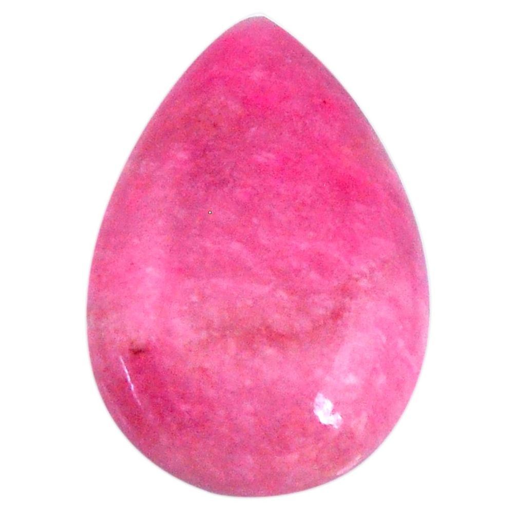 Natural 19.45cts petalite pink cabochon 25x17 mm pear loose gemstone s19875