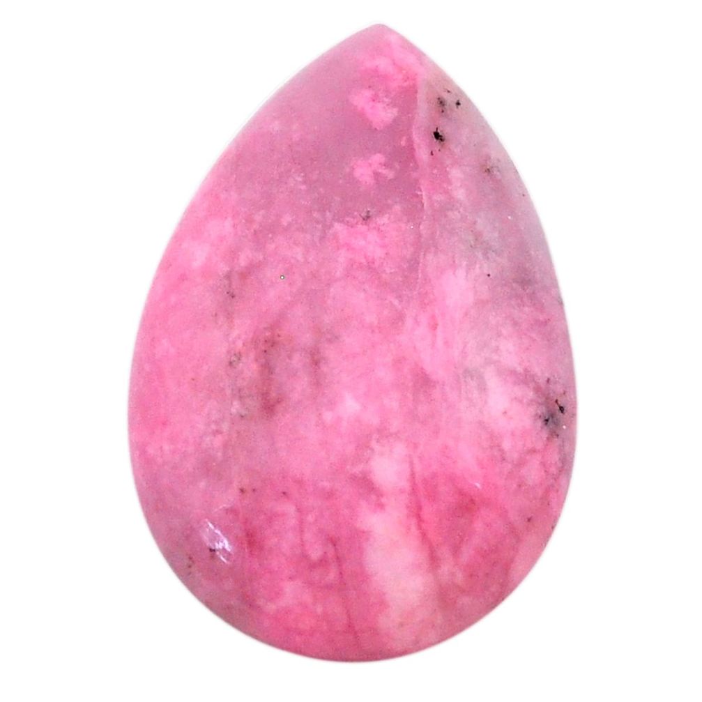 Natural 19.05cts petalite pink cabochon 25x17 mm pear loose gemstone s23395