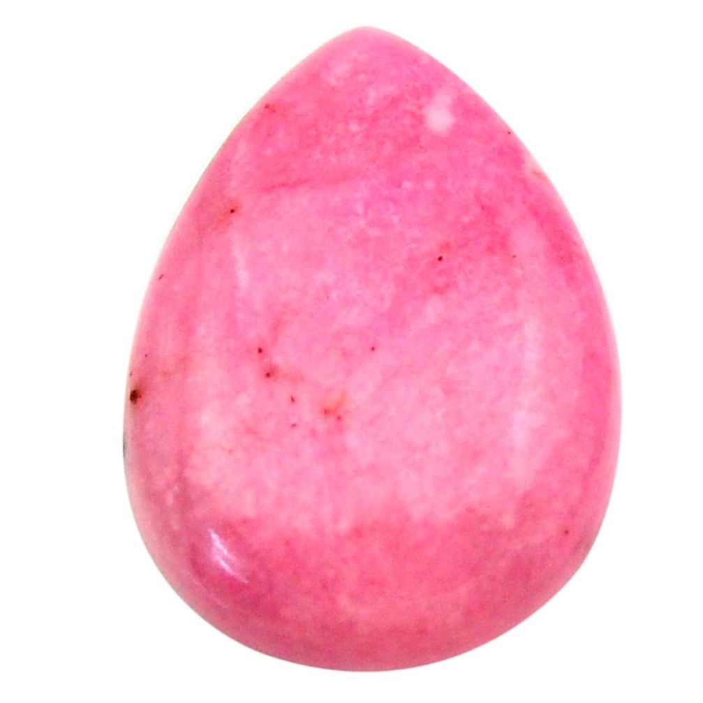 Natural 20.40cts petalite pink cabochon 26.5x18 mm pear loose gemstone s17787