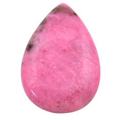 Natural 17.30cts petalite pink cabochon 26x17 mm pear loose gemstone s23378