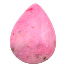 Natural 21.30cts petalite pink cabochon 27.5x20 mm pear loose gemstone s23397