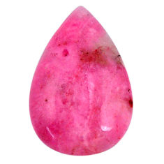 Natural 17.25cts petalite pink cabochon 27x17.5 mm pear loose gemstone s19872
