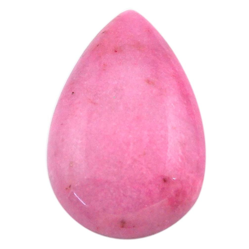 Natural 25.15cts petalite pink cabochon 29x19 mm pear loose gemstone s23390
