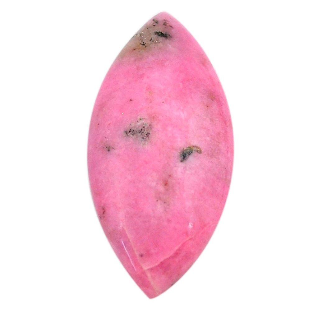 Natural 17.35cts petalite pink cabochon 31x15 mm marquise loose gemstone s23394