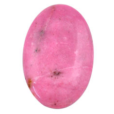 Natural 24.05cts petalite pink cabochon 32x20 mm oval loose gemstone s23371