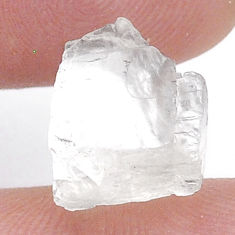 Natural 7.95cts petalite white rough 13.5x11 mm fancy loose gemstone s27766