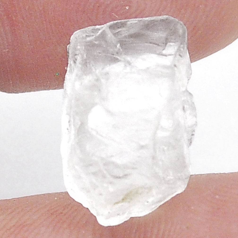 Natural 12.70cts petalite white rough 17x10 mm fancy loose gemstone s27773
