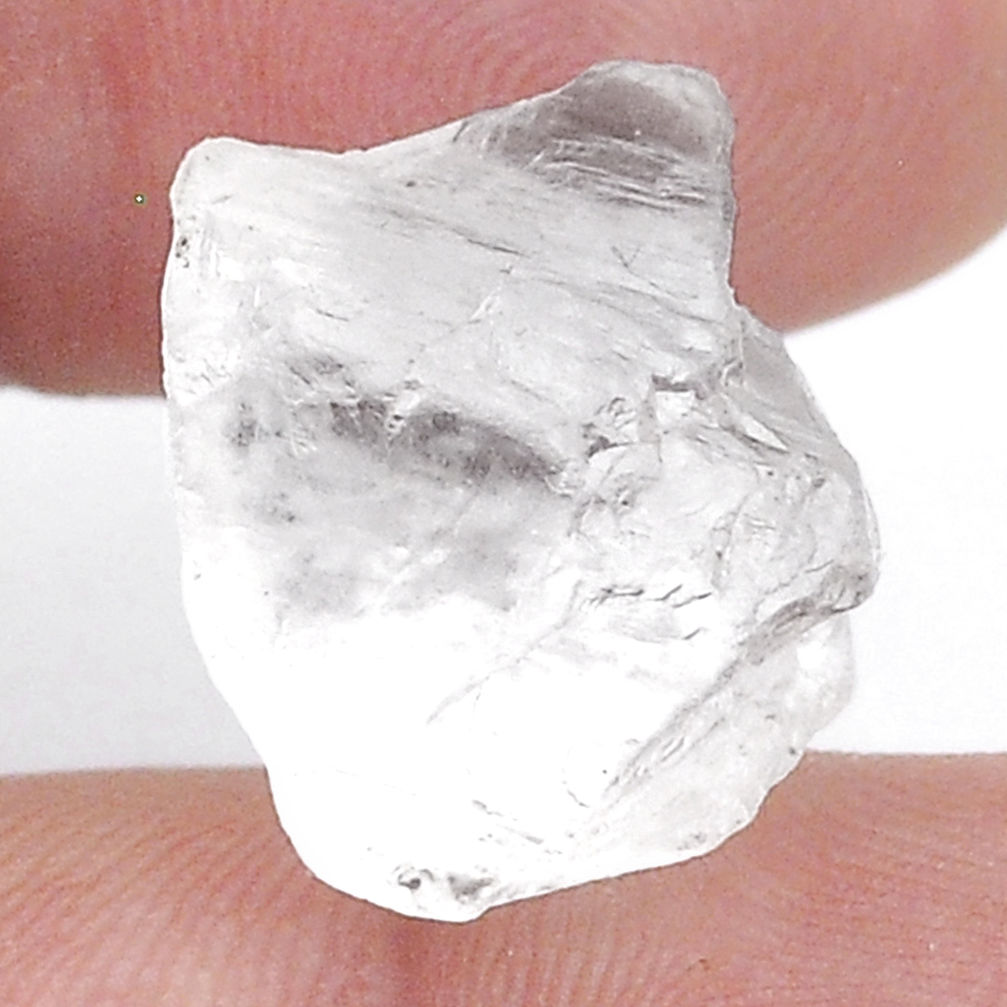 Natural 15.15cts petalite white rough 17x13.5 mm fancy loose gemstone s27789