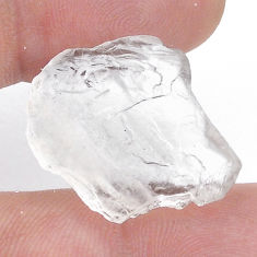 Natural 15.30cts petalite white rough 23.5x19 mm fancy loose gemstone s27797