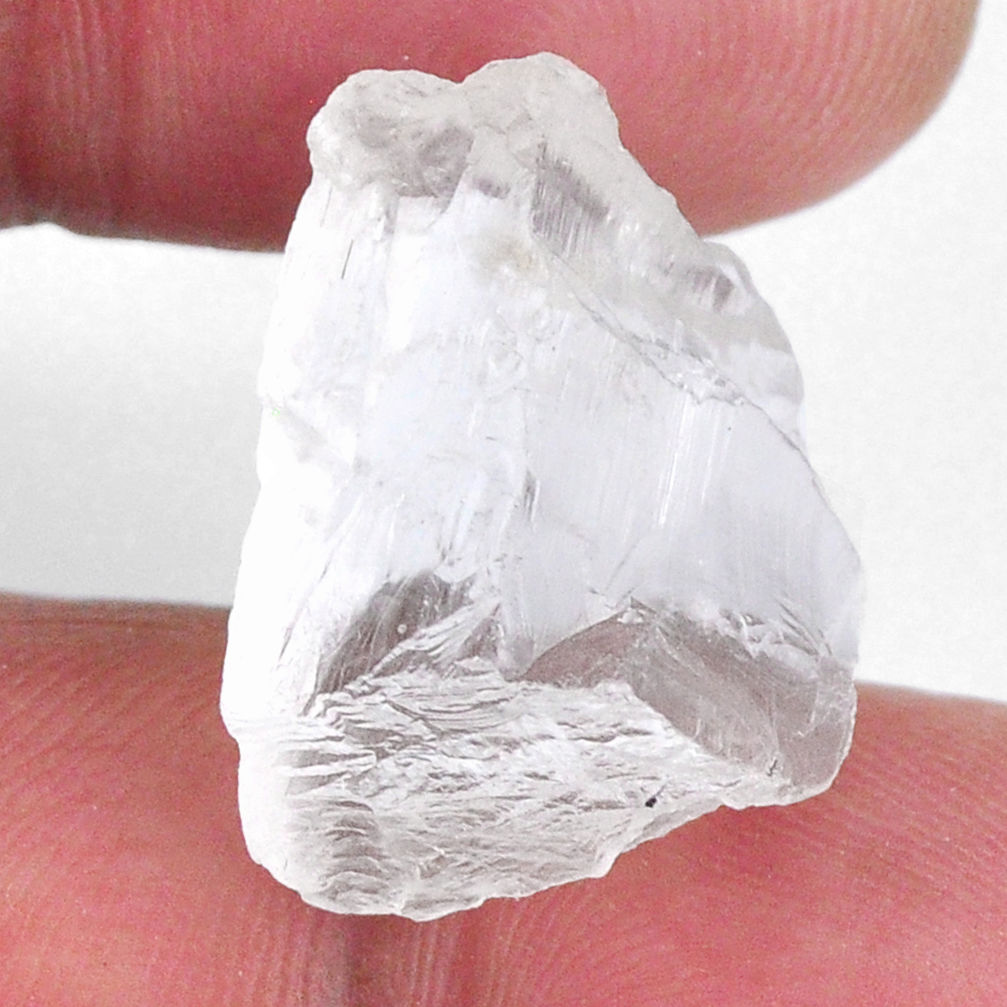 Natural 14.45cts petalite rough white rough 21x15.5 mm loose gemstone s19955