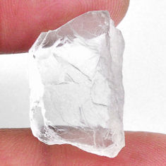 Natural 14.45cts petalite rough white rough 22.5x15 mm loose gemstone s19949