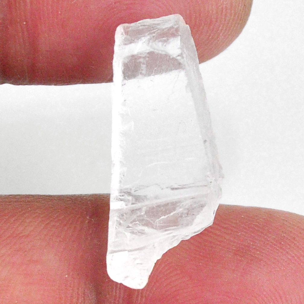 Natural 12.40cts petalite rough white rough 25x9 mm fancy loose gemstone s19946