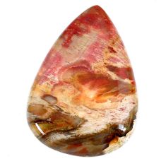 Natural 35.10cts petrified wood fossil brown 34x23.5 mm loose gemstone s20802