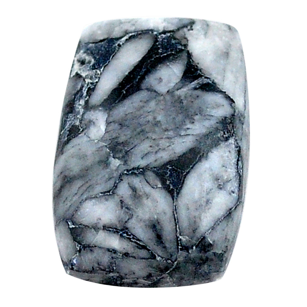 Natural 16.15cts pinolith white cabochon 20x13 mm octagan loose gemstone s23059