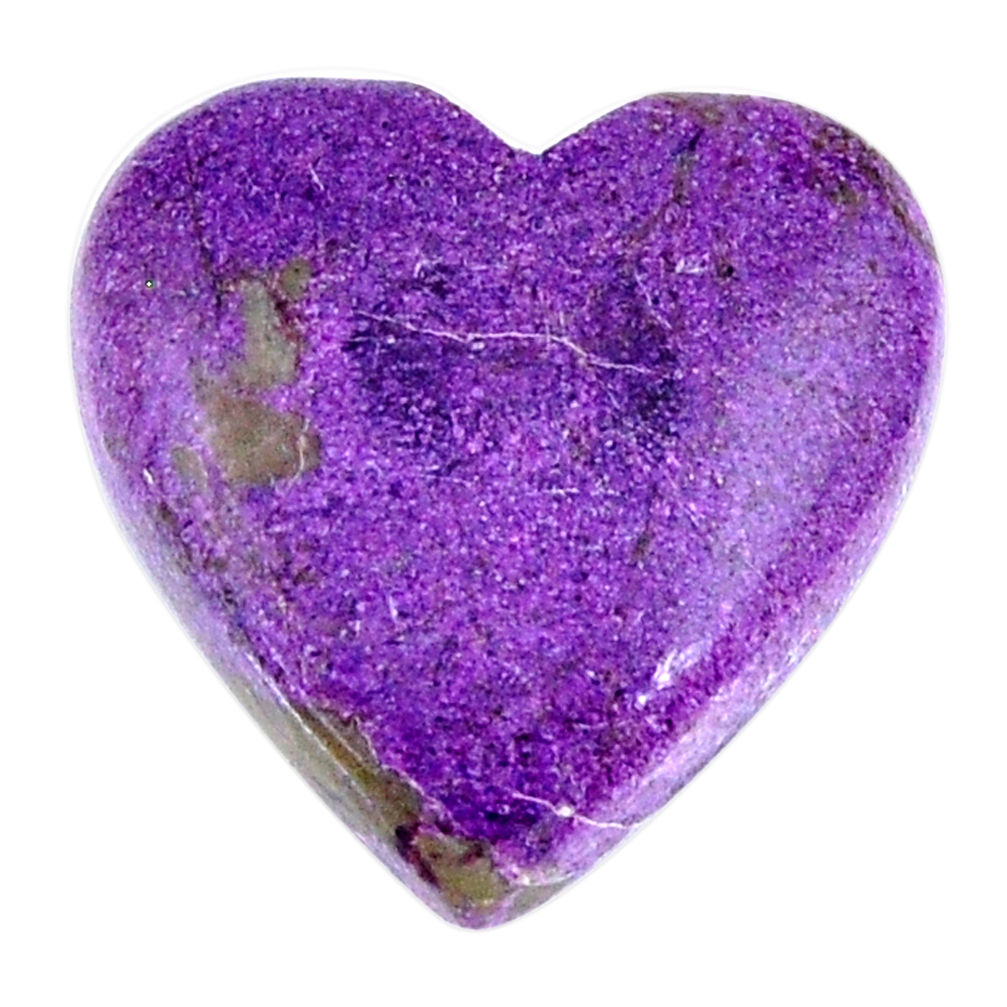 Natural 14.15cts purpurite stichtite purple 22x21 mm heart loose gemstone s19177