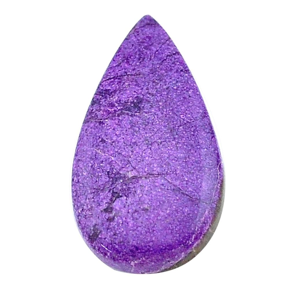 Natural 7.35cts purpurite stichtite purple 24x13 mm pear loose gemstone s23077