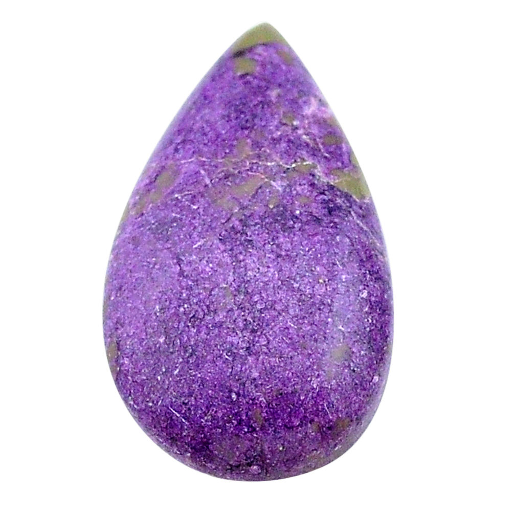Natural 12.15cts purpurite stichtite purple 27x15 mm pear loose gemstone s23080