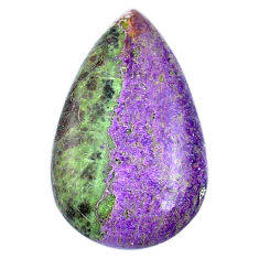 Natural 17.40cts purpurite stichtite purple 30x18 mm pear loose gemstone s26053