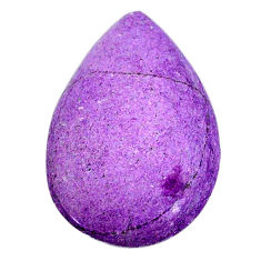 Natural 23.25cts purpurite stichtite purple 35x23 mm pear loose gemstone s22252