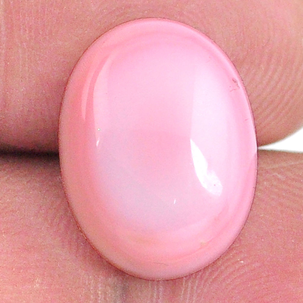 Natural 12.15cts queen conch shell pink cabochon 16x12 mm loose gemstone s20123