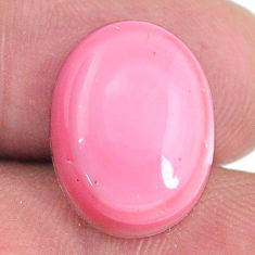Natural 12.35cts queen conch shell pink cabochon 16x12 mm loose gemstone s20136