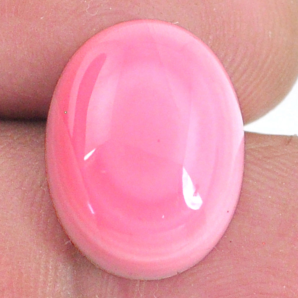 Natural 12.05cts queen conch shell pink cabochon 16x12 mm loose gemstone s20140
