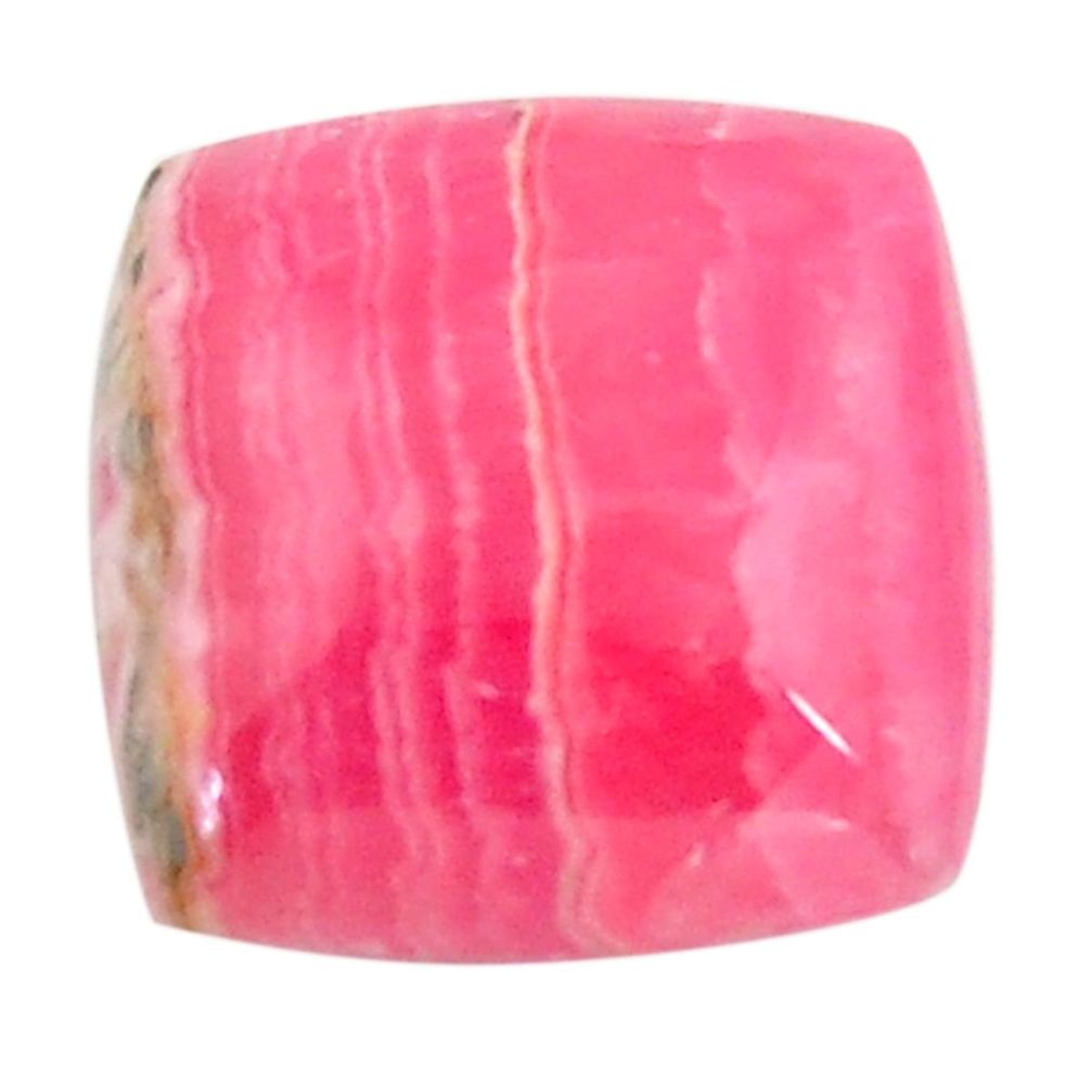 Natural 16.30cts rhodochrosite inca rose pink 17x17 mm loose gemstone s18706