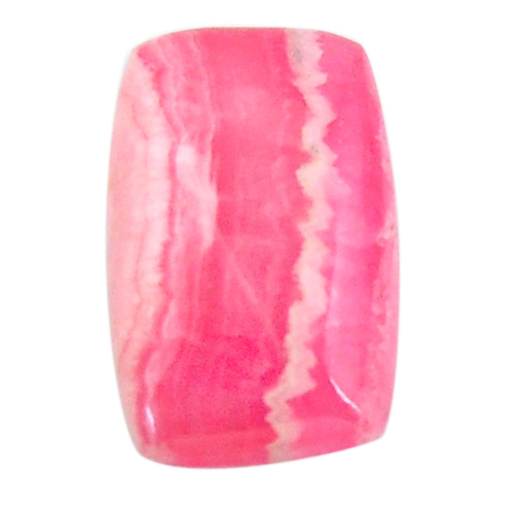 Natural 12.25cts rhodochrosite inca rose pink 19x12 mm loose gemstone s18708