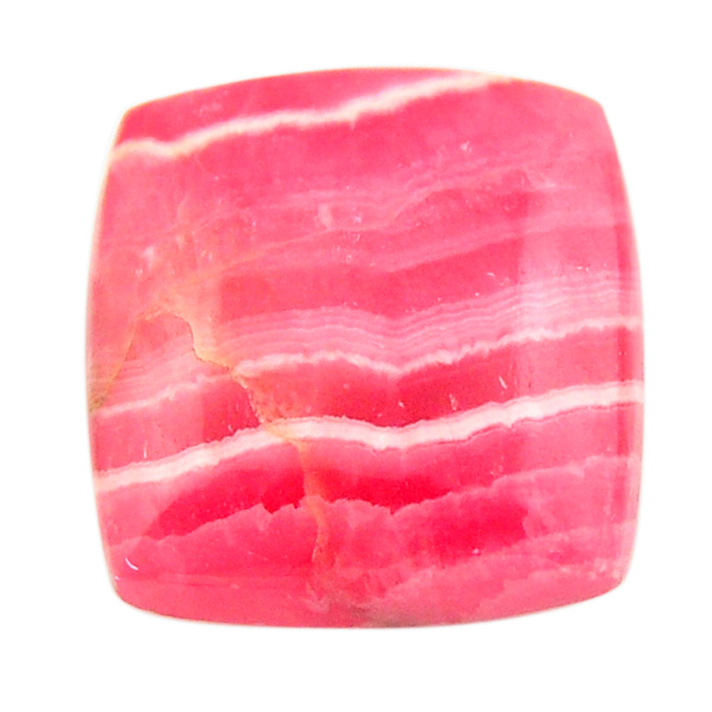 Natural 24.35cts rhodochrosite inca rose pink 20x18.5 mm loose gemstone s17477