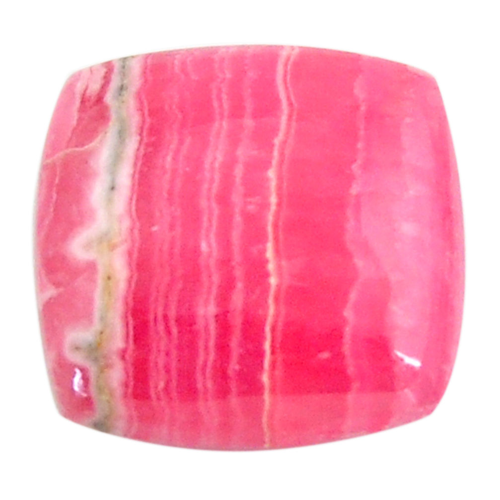 Natural 21.30cts rhodochrosite inca rose pink 20x20 mm loose gemstone s18705