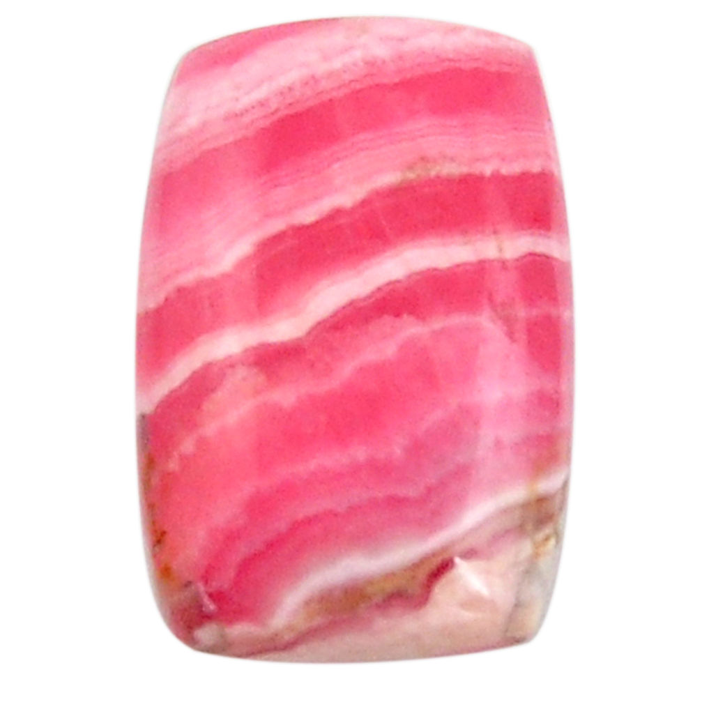 Natural 16.30cts rhodochrosite inca rose pink 21.5x14 mm loose gemstone s18702