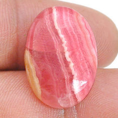 Natural 22.35cts rhodochrosite inca rose pink 22x15mm oval loose gemstone s28852