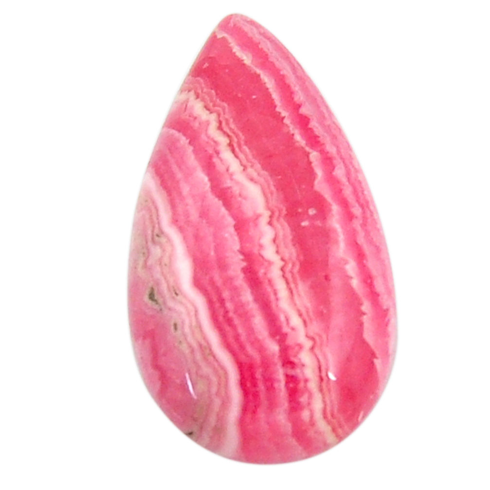 Natural 18.45cts rhodochrosite inca rose pink 25x14 mm loose gemstone s18717