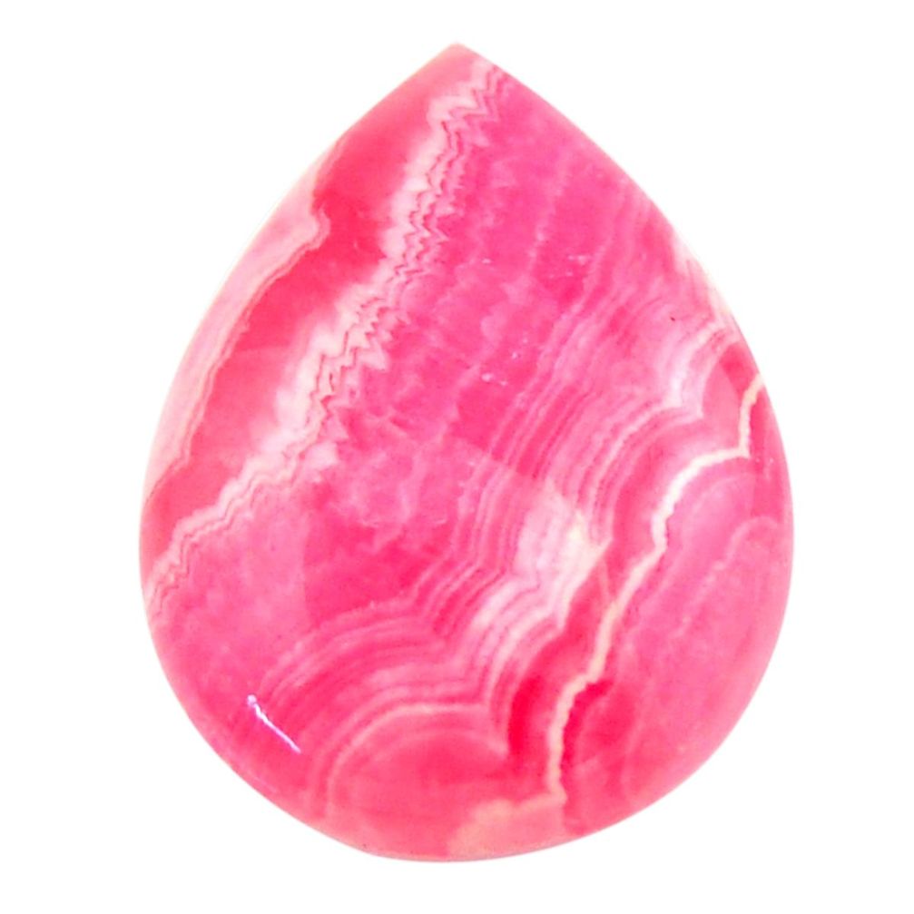 Natural 17.40cts rhodochrosite inca rose pink 25x18 mm loose gemstone s17481