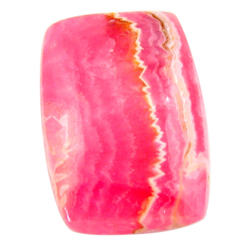 Natural 21.40cts rhodochrosite inca rose pink 26.5x16 mm loose gemstone s17495