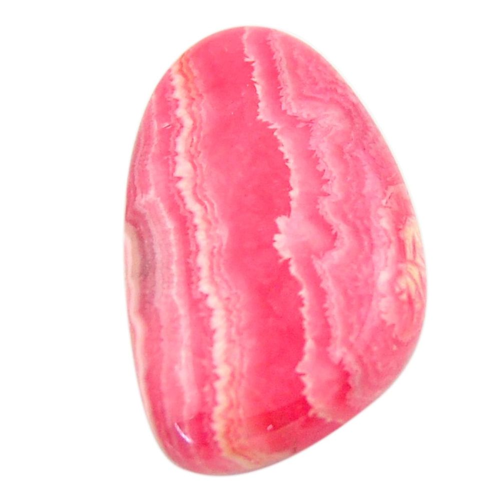 Natural 22.40cts rhodochrosite inca rose pink 28x17 mm loose gemstone s17475