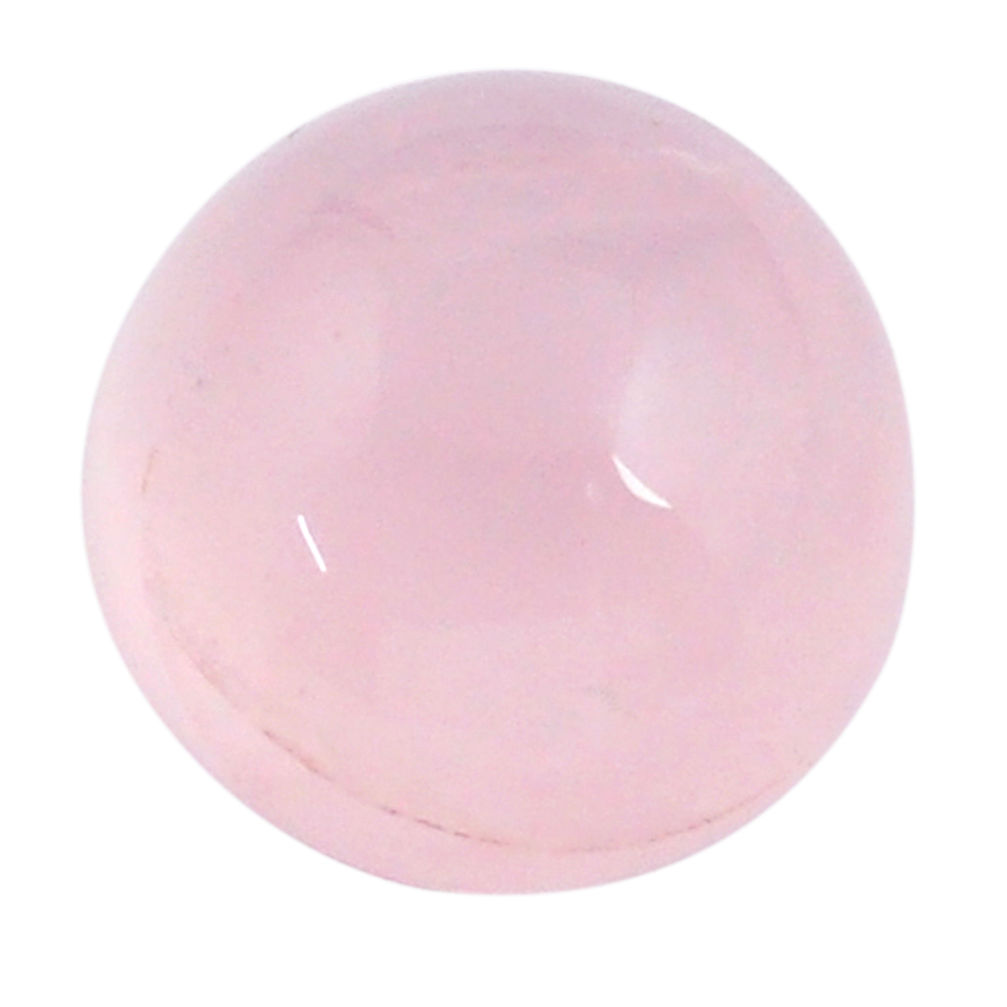 Natural 10.30cts rose quartz pink cabochon 13x13 mm round loose gemstone s26276