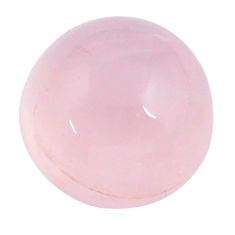 Natural 10.30cts rose quartz pink cabochon 13x13 mm round loose gemstone s26276