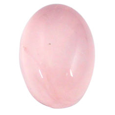 Natural 7.80cts rose quartz pink cabochon 14x10 mm oval loose gemstone s26261