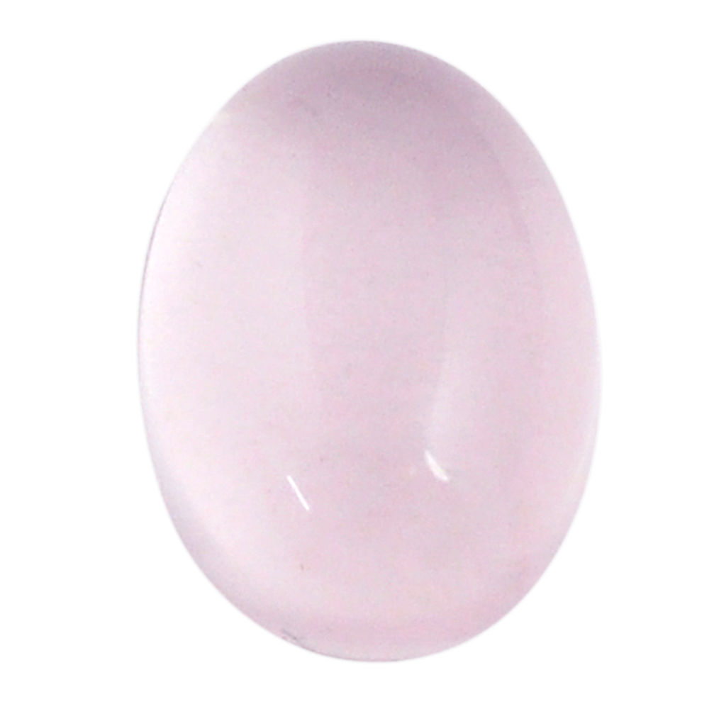 Natural 7.85cts rose quartz pink cabochon 14x10 mm oval loose gemstone s26264
