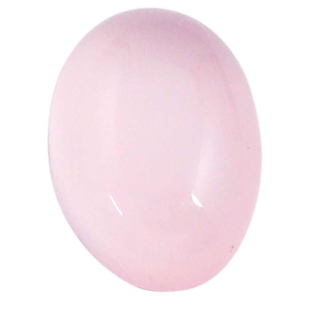 Natural 7.85cts rose quartz pink cabochon 14x10 mm oval loose gemstone s26271