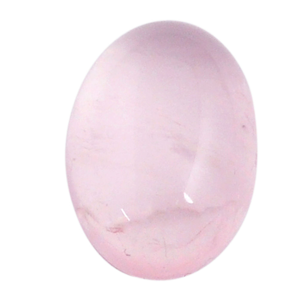 Natural 7.60cts rose quartz pink cabochon 14x10 mm oval loose gemstone s26274