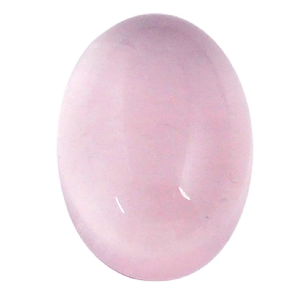 Natural 7.95cts rose quartz pink cabochon 14x10 mm oval loose gemstone s26279