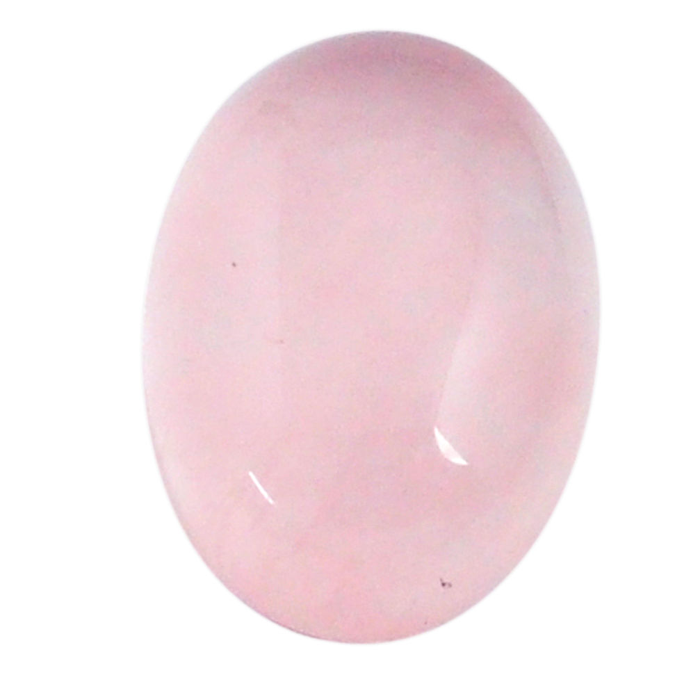 Natural 7.80cts rose quartz pink cabochon 14x10 mm oval loose gemstone s26280