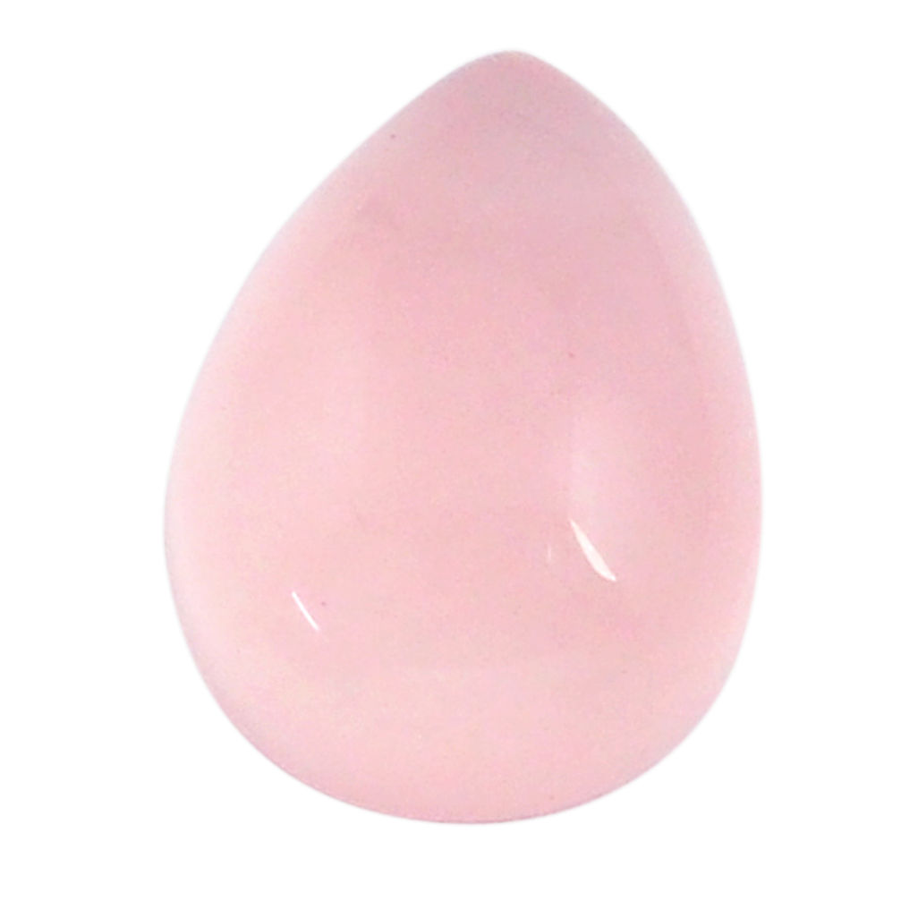 Natural 7.70cts rose quartz pink cabochon 14x10 mm pear loose gemstone s26273