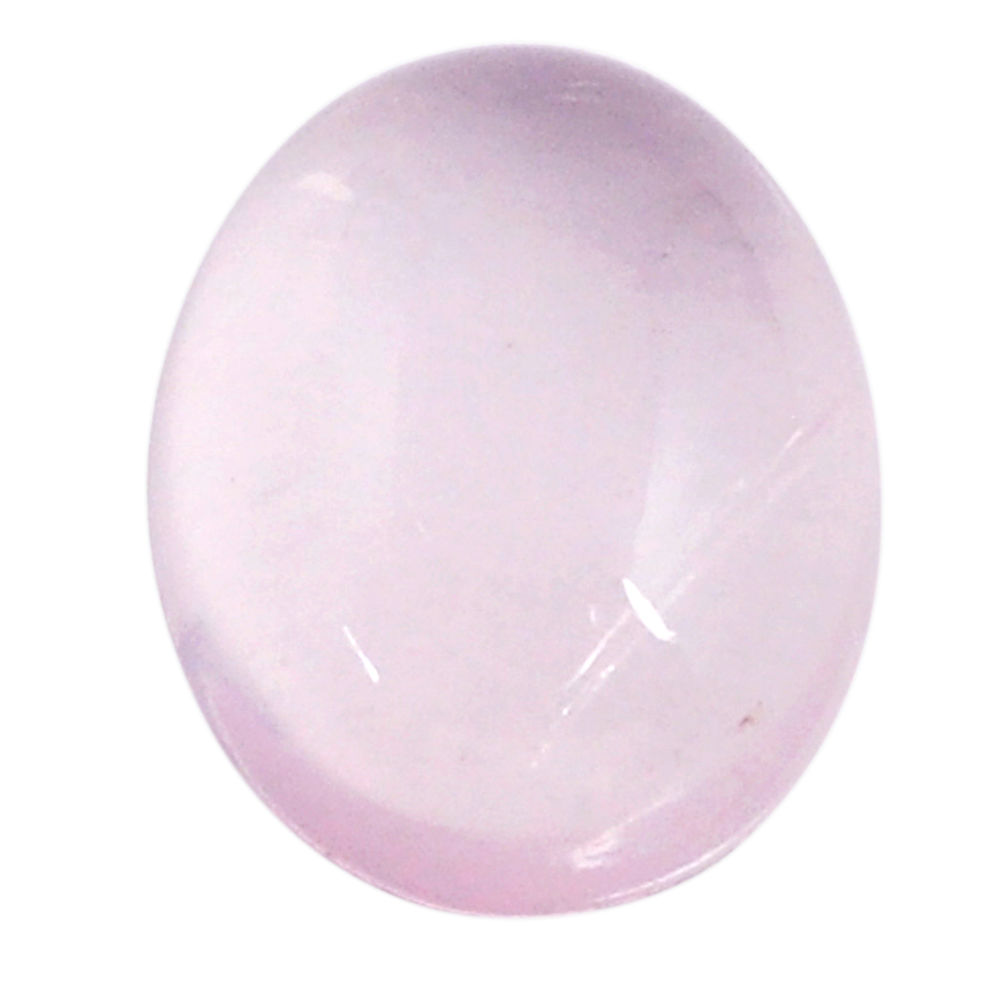Natural 7.85cts rose quartz pink cabochon 14x11 mm round loose gemstone s26272